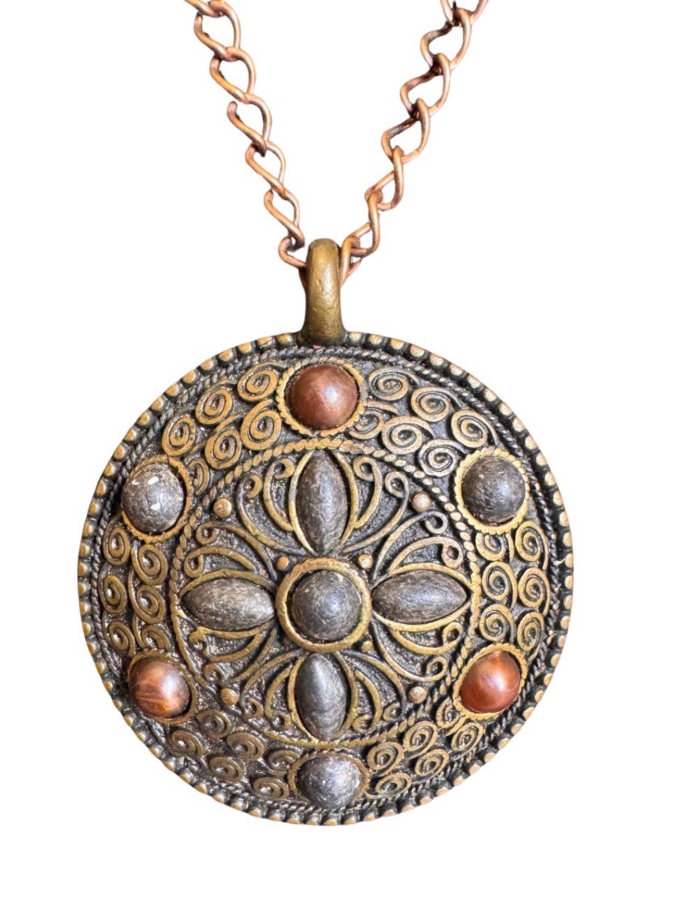 Copper Pendant Necklace - Picture 2 of 4